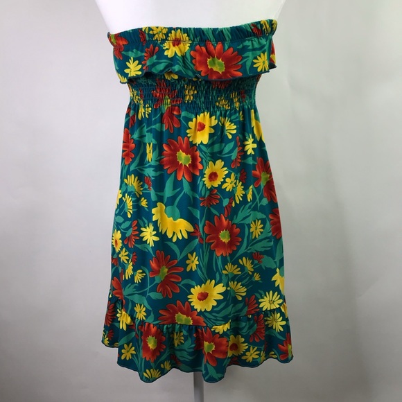 MINE STRAPLESS RUFFLE MINI DRESS - Picture 2 of 10